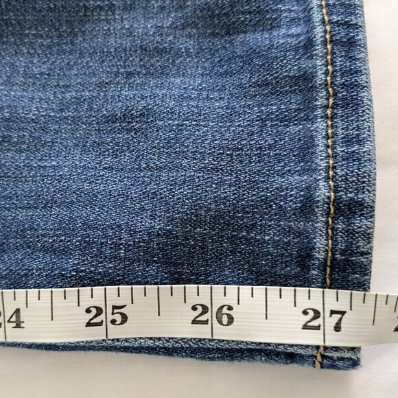 7 For All Mankind Jeans Women's 26 Blue Josefina Skinny Boyfriend Button-Fly - Picture 15 of 16